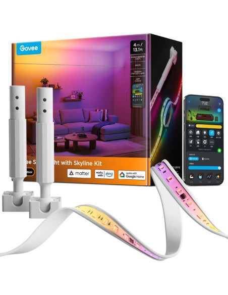 Taśma Led Govee H61B8 Rgbicww Skyline Strip Light 2.4Ghz Wi-Fi + Bluetooth, 350 Lm/M