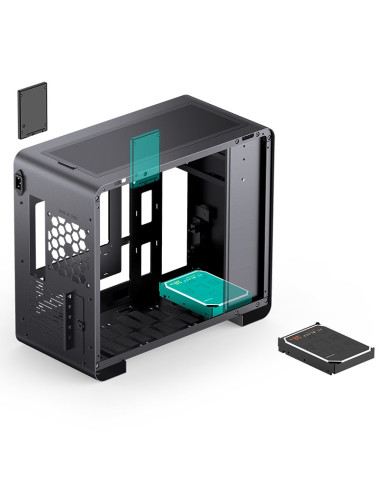 Jonsbo U4 Mini Mesh Micro-Atx Case - Czarny
