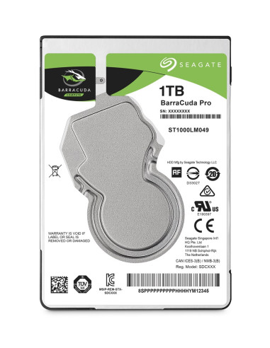 Seagate Barracuda Pro Dysk Twardy 1 Tb 7200 Rpm 128 Mb 2.5" Serial Ata Iii