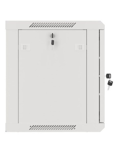Szafa Instalacyjna Rack Wisząca 19" 9U 600X450 Szara Drzwi Metalowe Lanberg (Flat Pack)