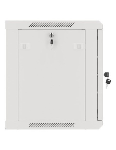 Szafa Instalacyjna Rack Wisząca 19" 9U 600X450 Szara Drzwi Metalowe Lanberg (Flat Pack)