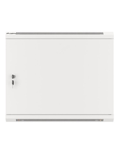 Szafa Instalacyjna Rack Wisząca 19" 9U 600X450 Szara Drzwi Metalowe Lanberg (Flat Pack)