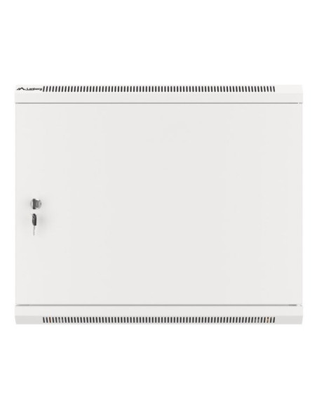Szafa Instalacyjna Rack Wisząca 19" 9U 600X450 Szara Drzwi Metalowe Lanberg (Flat Pack)