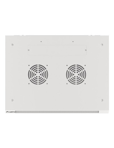 Szafa Instalacyjna Rack Wisząca 19" 9U 600X450 Szara Drzwi Metalowe Lanberg (Flat Pack)