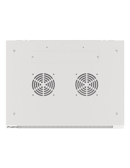 Szafa Instalacyjna Rack Wisząca 19" 9U 600X450 Szara Drzwi Metalowe Lanberg (Flat Pack)