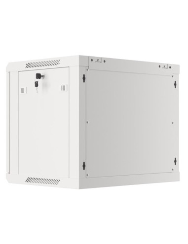 Szafa Instalacyjna Rack Wisząca 19" 9U 600X450 Szara Drzwi Metalowe Lanberg (Flat Pack)