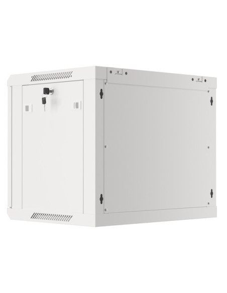 Szafa Instalacyjna Rack Wisząca 19" 9U 600X450 Szara Drzwi Metalowe Lanberg (Flat Pack)