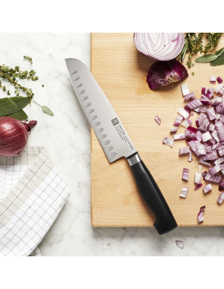Zwilling Santoku Stal 1 Szt. Nóż Santoku