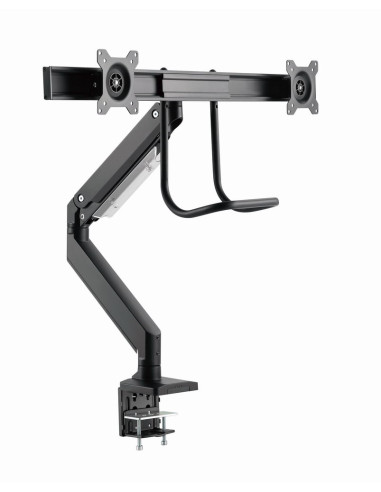 Gembird Ma-Da2-04 Regulowane Biurkowe Ramię Na 2 Monitory, 17”-32”, Do 8 Kg