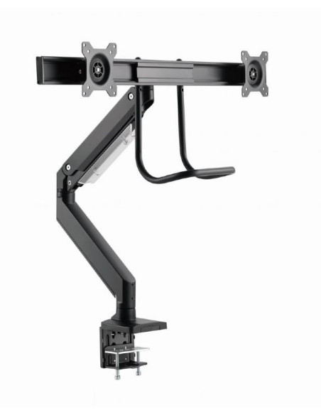 Gembird Ma-Da2-04 Regulowane Biurkowe Ramię Na 2 Monitory, 17”-32”, Do 8 Kg