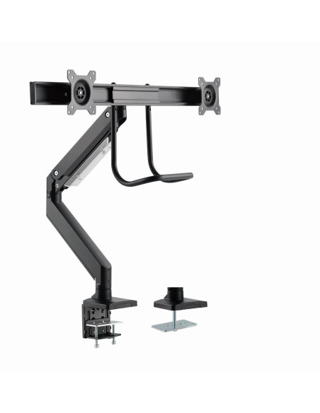 Gembird Ma-Da2-04 Regulowane Biurkowe Ramię Na 2 Monitory, 17”-32”, Do 8 Kg