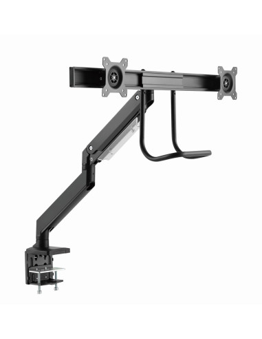 Gembird Ma-Da2-04 Regulowane Biurkowe Ramię Na 2 Monitory, 17”-32”, Do 8 Kg
