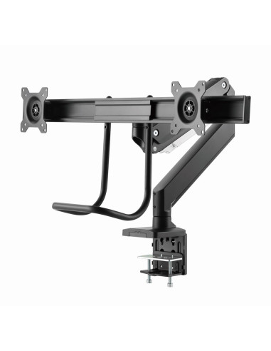 Gembird Ma-Da2-04 Regulowane Biurkowe Ramię Na 2 Monitory, 17”-32”, Do 8 Kg