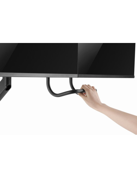 Gembird Ma-Da2-04 Regulowane Biurkowe Ramię Na 2 Monitory, 17”-32”, Do 8 Kg
