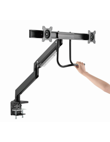 Gembird Ma-Da2-04 Regulowane Biurkowe Ramię Na 2 Monitory, 17”-32”, Do 8 Kg