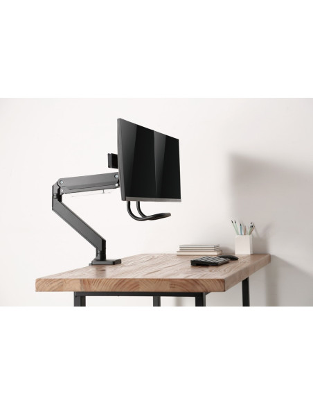 Gembird Ma-Da2-04 Regulowane Biurkowe Ramię Na 2 Monitory, 17”-32”, Do 8 Kg