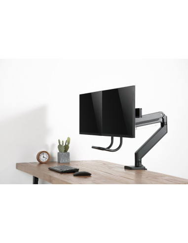 Gembird Ma-Da2-04 Regulowane Biurkowe Ramię Na 2 Monitory, 17”-32”, Do 8 Kg