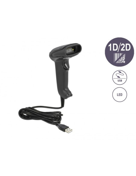 Skaner Kodów Kreskowych Delock Usb 1D I 2D