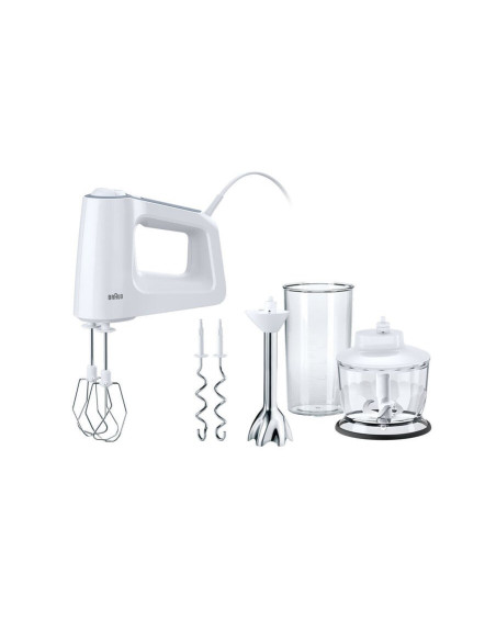 Braun Multimix 3 Hm 3137 - Mikser Ręczny - Biały - 500 W - Tworzywo Sztuczne - Stal Nierdzewna - 75 Mm
