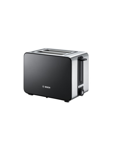 Bosch Tat7203 Toster 2 Kaw. 1050 W Czarny, Stal Nierdzewna