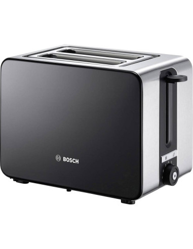 Bosch Tat7203 Toster 2 Kaw. 1050 W Czarny, Stal Nierdzewna