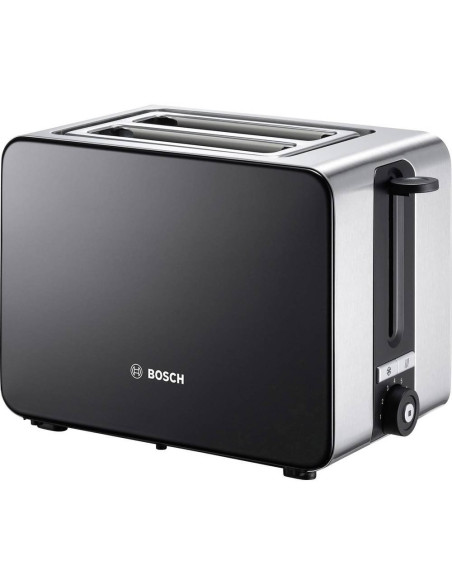 Bosch Tat7203 Toster 2 Kaw. 1050 W Czarny, Stal Nierdzewna