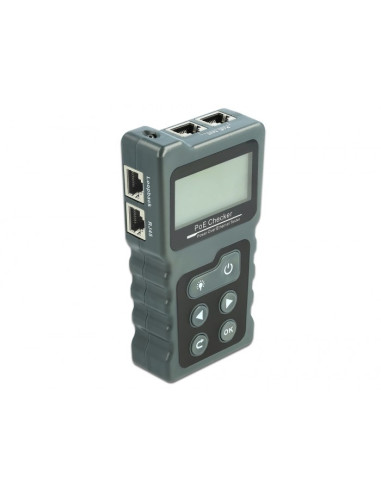 Tester Kabli Lcd Delock Rj45 / Poe / Dc - Zestaw Do Testowania Sieci