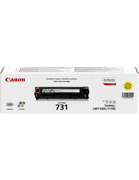 Canon 731 Kaseta Z Tonerem 1 Szt. Oryginalny Żółty