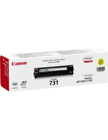 Canon 731 Kaseta Z Tonerem 1 Szt. Oryginalny Żółty