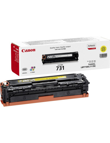 Canon 731 Kaseta Z Tonerem 1 Szt. Oryginalny Żółty
