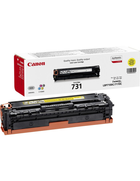 Canon 731 Kaseta Z Tonerem 1 Szt. Oryginalny Żółty