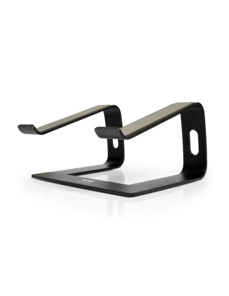 Port Designs 901103 Stojak Na Laptop Podstawka Na Notebooka Aluminium, Czarny 39,6 Cm (15.6")