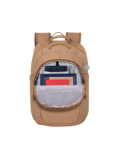 Plecak Do Notebooka 14" Rivacase Aviva, Beżowy, Miejski, 16L, Z Materiału Wodoodpornego