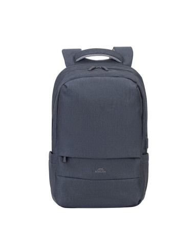 Rivacase Plecak Na Laptop 17,3" Prater, 20L, Ciemnoszary, Antykradzieżowy, Materiał Wodoodporny, Przelotka Usb