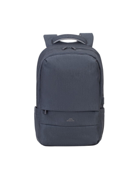 Rivacase Plecak Na Laptop 17,3" Prater, 20L, Ciemnoszary, Antykradzieżowy, Materiał Wodoodporny, Przelotka Usb
