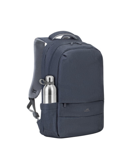 Rivacase Plecak Na Laptop 17,3" Prater, 20L, Ciemnoszary, Antykradzieżowy, Materiał Wodoodporny, Przelotka Usb