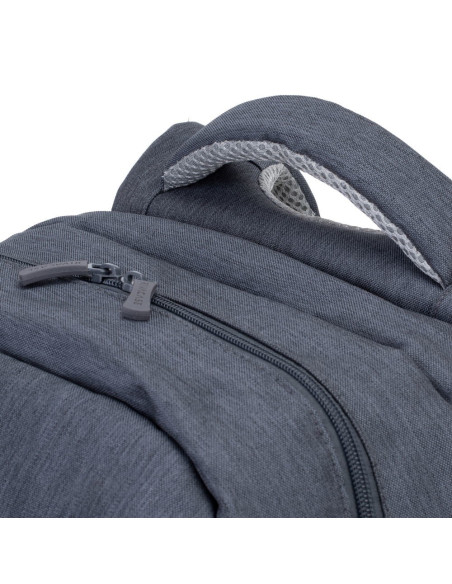 Rivacase Plecak Na Laptop 17,3" Prater, 20L, Ciemnoszary, Antykradzieżowy, Materiał Wodoodporny, Przelotka Usb
