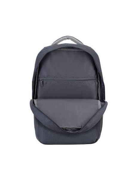 Rivacase Plecak Na Laptop 17,3" Prater, 20L, Ciemnoszary, Antykradzieżowy, Materiał Wodoodporny, Przelotka Usb
