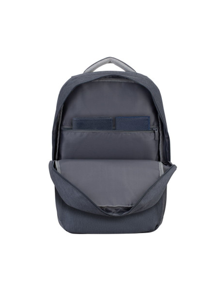 Rivacase Plecak Na Laptop 17,3" Prater, 20L, Ciemnoszary, Antykradzieżowy, Materiał Wodoodporny, Przelotka Usb