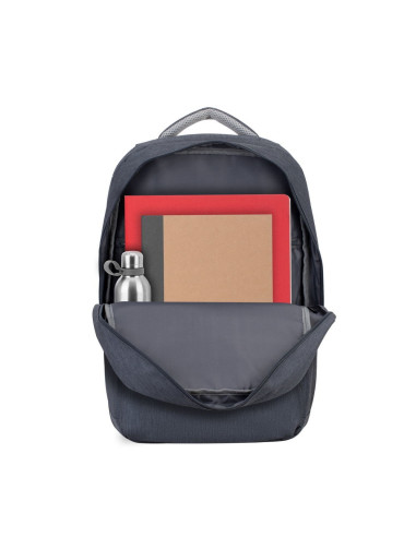 Rivacase Plecak Na Laptop 17,3" Prater, 20L, Ciemnoszary, Antykradzieżowy, Materiał Wodoodporny, Przelotka Usb