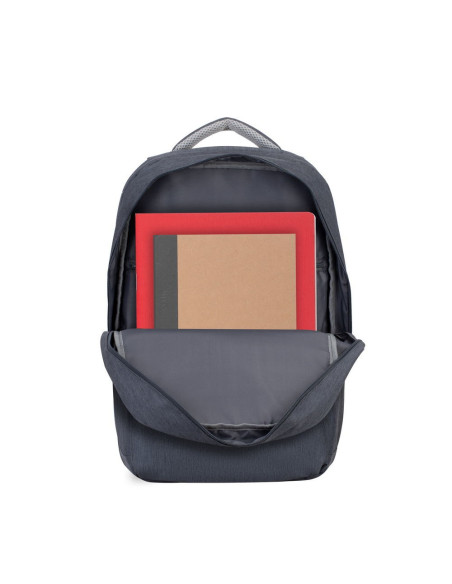 Rivacase Plecak Na Laptop 17,3" Prater, 20L, Ciemnoszary, Antykradzieżowy, Materiał Wodoodporny, Przelotka Usb
