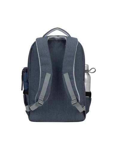 Rivacase Plecak Na Laptop 17,3" Prater, 20L, Ciemnoszary, Antykradzieżowy, Materiał Wodoodporny, Przelotka Usb