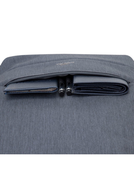 Rivacase Plecak Na Laptop 17,3" Prater, 20L, Ciemnoszary, Antykradzieżowy, Materiał Wodoodporny, Przelotka Usb