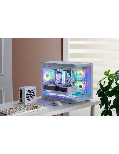 Obudowa Fsp Geh Mini S380-Wa Micro-Atx/Mini-Itx O.n. White Retail