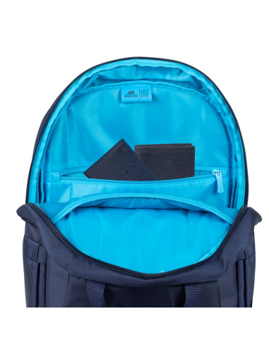 Rivacase Plecak Na Laptop 15,6-16 Alpendorf Eco, Granatowy, Materiał Wodoodp,, Eko Rpet, Kieszenie Na Smartfon, Dokum.,Akces.