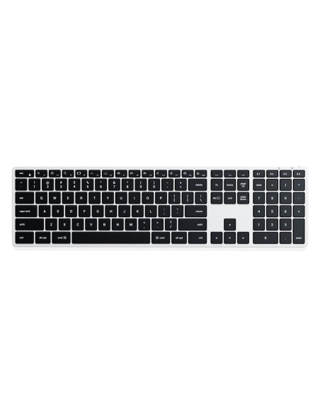 Satechi Slim X3 - Klawiatura Z Układem Numerycznym Bluetooth Do Czterech Urządzeń Usb-C Us International (Silver)