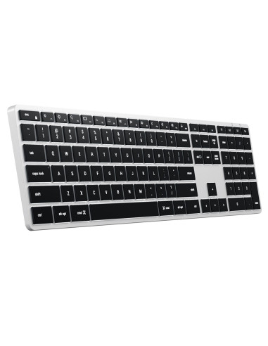 Satechi Slim X3 - Klawiatura Z Układem Numerycznym Bluetooth Do Czterech Urządzeń Usb-C Us International (Silver)