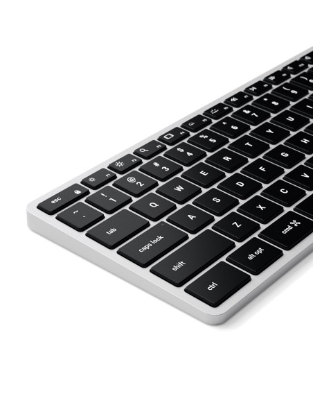 Satechi Slim X3 - Klawiatura Z Układem Numerycznym Bluetooth Do Czterech Urządzeń Usb-C Us International (Silver)