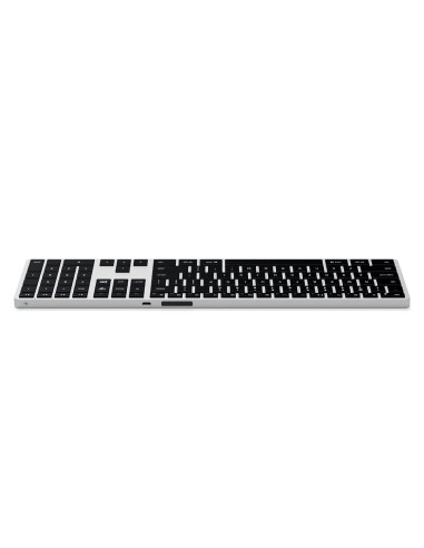 Satechi Slim X3 - Klawiatura Z Układem Numerycznym Bluetooth Do Czterech Urządzeń Usb-C Us International (Silver)