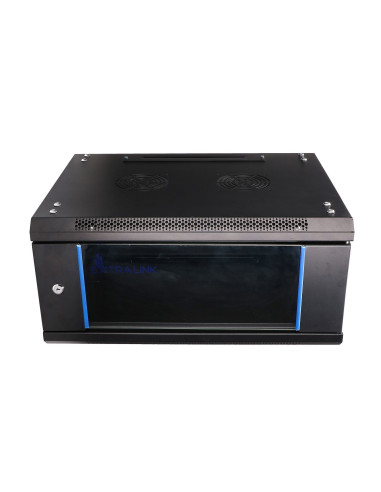 Extralink Szafa Rack 4U 600X450 Czarna Montowana Na Ścianie